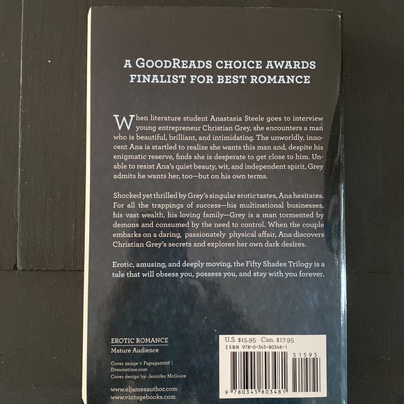 E L James- set of 3 Books-“Fifty Shades Of Grey” - Used - Picture 3 of 9